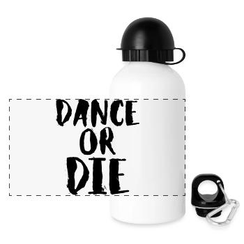 Humor Dance Style Typo Energetic - Panoramic Thermal Bottle with Lid 500 ml - white - Front