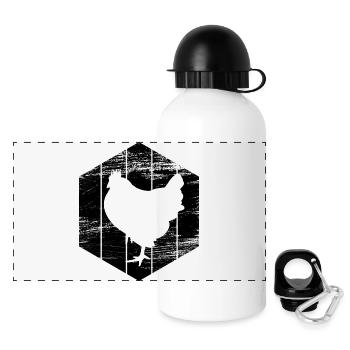 hen - Panoramic Thermal Bottle with Lid 500 ml - white - Front