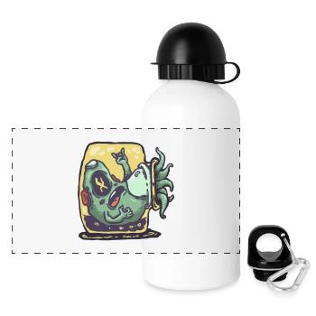 Avocat Alieno dans un grille-pain - Gourde panoramique avec couvercle 500 ml - blanc - Devant