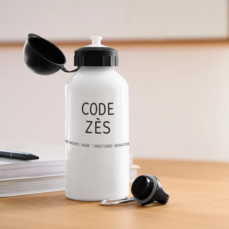 Anvers : « Code Zès ! » – Chemise Tech Dialect Gourde panoramique avec couvercle 500 ml
