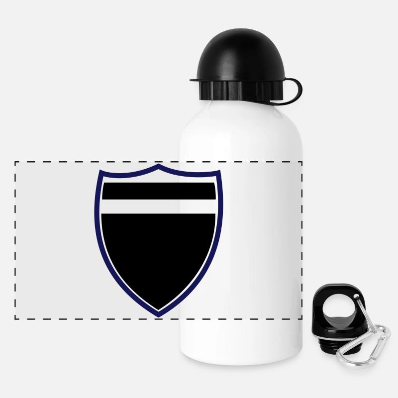 Wappen Coat of Arms - Panorama Trinkflasche mit Deckel 500 ml - Weiß