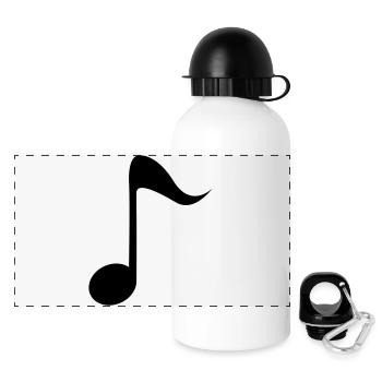 Note - Panorama Trinkflasche mit Deckel 500 ml - Weiß - Vorne