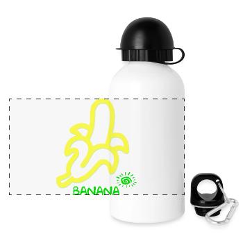 BANANA - Panoramic Thermal Bottle with Lid 500 ml - white - Front