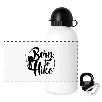 hiking, hiking, leisure, hobbies, mountain - Panoramic Thermal Bottle with Lid 500 ml - white - Front