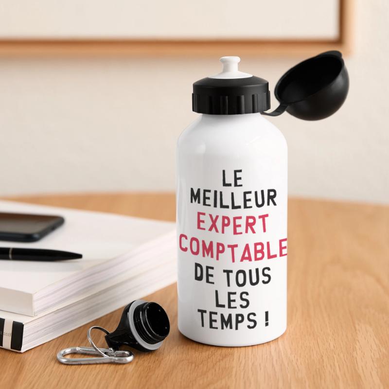 Expert Comptable / Comptabilité / Comptable / Gourde panoramique avec couvercle 500 ml