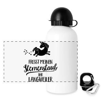 Eat my Stardust you bore - Panoramic Thermal Bottle with Lid 500 ml - white - Front