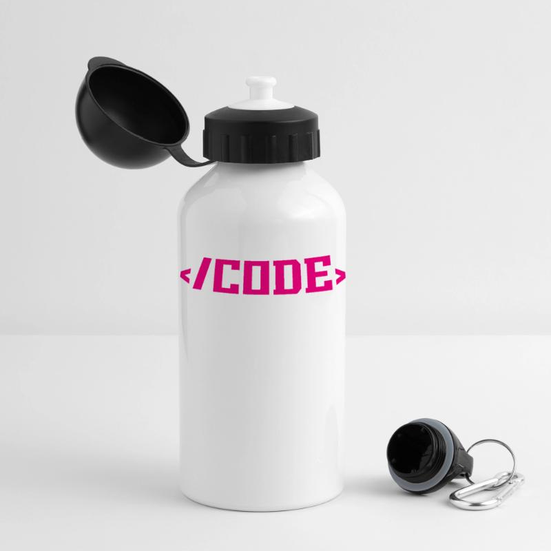 Codage Programmation informatique Gourde panoramique avec couvercle 500 ml