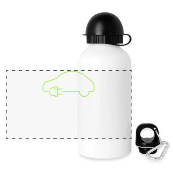 Electric Car Zero Emissions Electric Electric Car - Panoramic Thermal Bottle with Lid 500 ml - white - Front