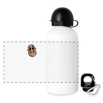 Kartoffel lustiger Spruch - Panorama Trinkflasche mit Deckel 500 ml - Weiß - Vorne