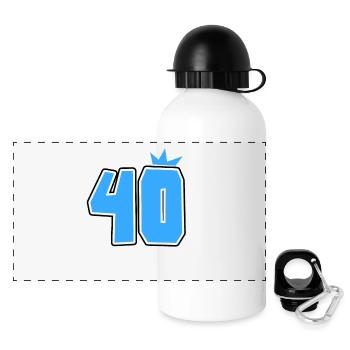 40 - Panoramic Thermal Bottle with Lid 500 ml - white - Front
