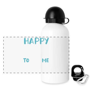 Happy Birdie To Me Golfers GolfErs Play Golfers - Panoramic Thermal Bottle with Lid 500 ml - white - Front