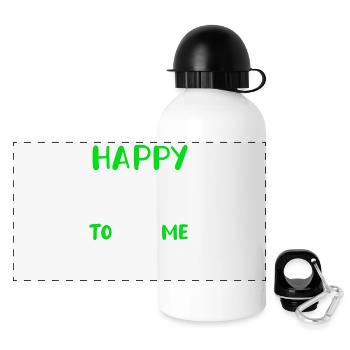 Happy Birdie To Me Golfers GolfErs Play Golfers - Panoramic Thermal Bottle with Lid 500 ml - white - Front