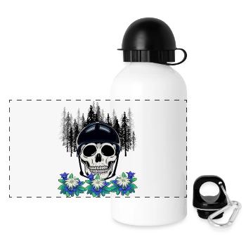 Alpinisme Forêt Sauvage Sports Extrêmes Gentiane Nature - Gourde panoramique avec couvercle 500 ml - blanc - Devant