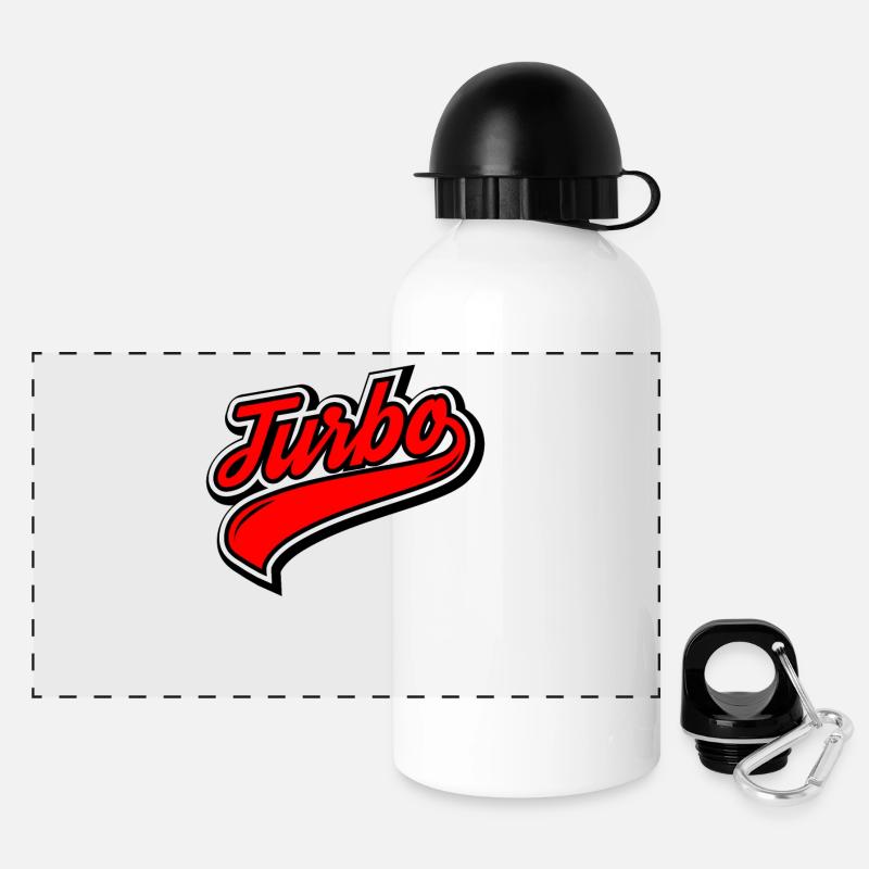 Turbo - Gourde panoramique avec couvercle 500 ml - blanc
