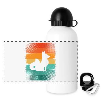 Fox - Panoramic Thermal Bottle with Lid 500 ml - white - Front
