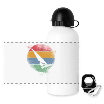 Surfer Surfing - Panoramic Thermal Bottle with Lid 500 ml - white - Front