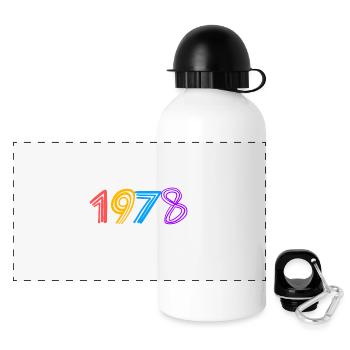 Fantastic since 1978 - born in 1978 - Panoramic Thermal Bottle with Lid 500 ml - white - Front