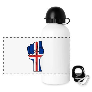 Iceland - Panoramic Thermal Bottle with Lid 500 ml - white - Front