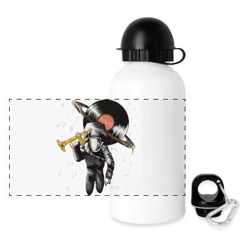 Jazz - Panorama Trinkflasche mit Deckel 500 ml - Weiß - Vorne