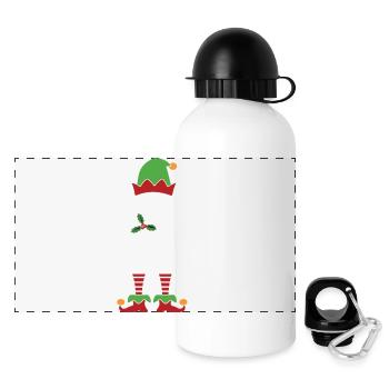 Bébé Elfe Mignon Drôle Costume de Noël assorti - Gourde panoramique avec couvercle 500 ml - blanc - Devant