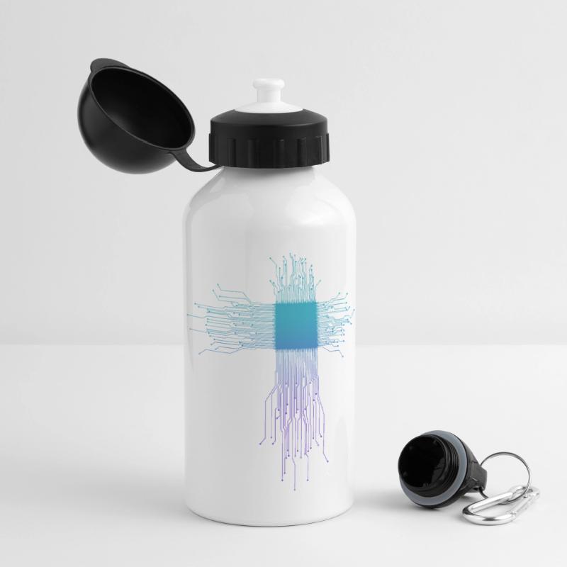 Electronics Technician Computer Scientist Gift Panoramic Thermal Bottle with Lid 500 ml