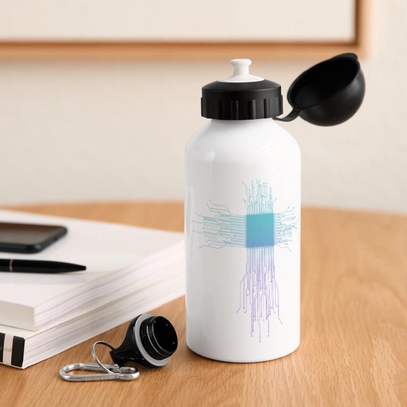 Electronics Technician Computer Scientist Gift Panoramic Thermal Bottle with Lid 500 ml