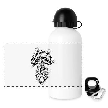 Environmental protection Climate protection - Panoramic Thermal Bottle with Lid 500 ml - white - Front