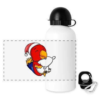 Parrot Christmas Sleep Sleep Sleep - Panoramic Thermal Bottle with Lid 500 ml - white - Front