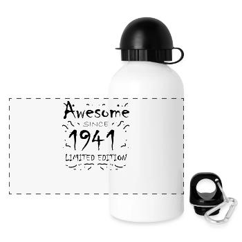 1941 - Born 1941 - Fantastic since 1941 - Panoramic Thermal Bottle with Lid 500 ml - white - Front