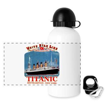 TITANIC Kreation Louis RUNEMBERG © Adagp - Panorama Trinkflasche mit Deckel 500 ml - Weiß - Vorne