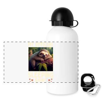 Sloth My Official Sleeping Shirt Pajama Sleep - Panoramic Thermal Bottle with Lid 500 ml - white - Front