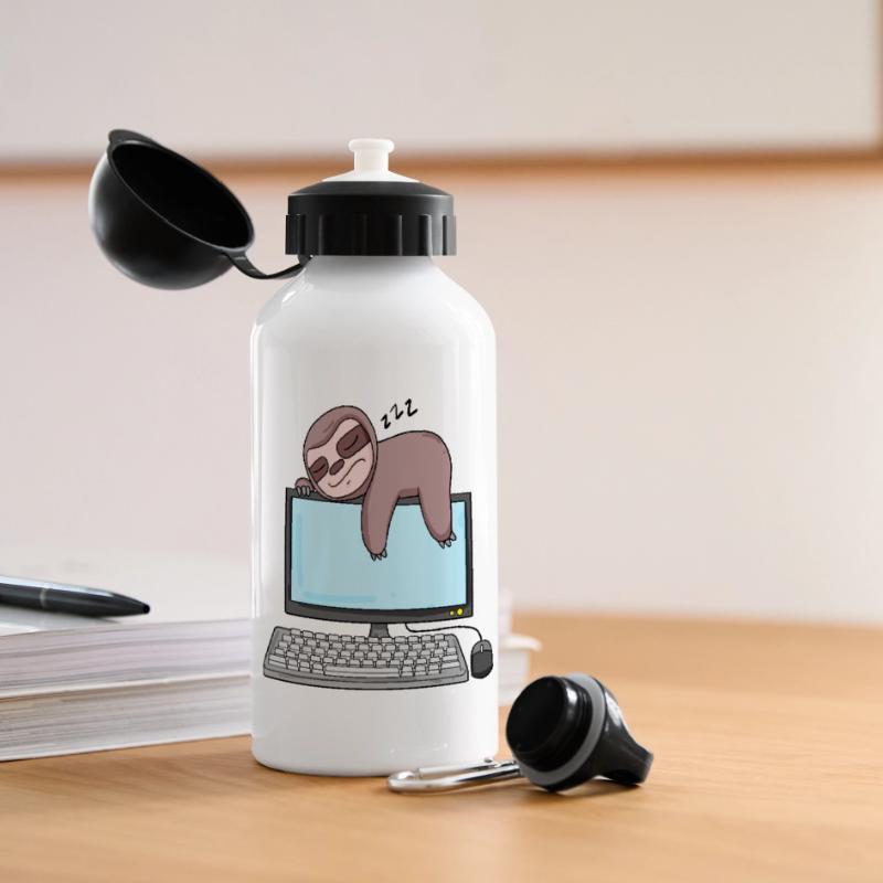 Computer Nerd Programmer Gift Panoramic Thermal Bottle with Lid 500 ml