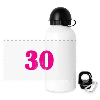 30th Birthday Talk 30 To Me Thirty Dirty Thirties - Panoramic Thermal Bottle with Lid 500 ml - white - Front