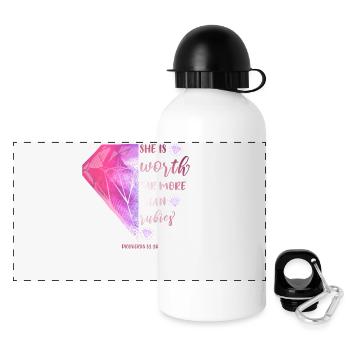 Religious motif Bible verse - Panoramic Thermal Bottle with Lid 500 ml - white - Front
