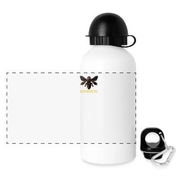Bienenboss Imker Honig Dealer Bienenzüchter Bienen - Panorama Trinkflasche mit Deckel 500 ml - Weiß - Vorne