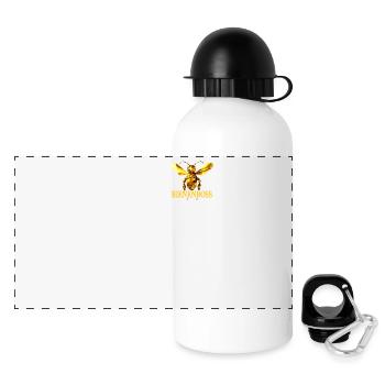 Bienenboss Imker Honig Dealer Bienenzüchter Bienen - Panorama Trinkflasche mit Deckel 500 ml - Weiß - Vorne