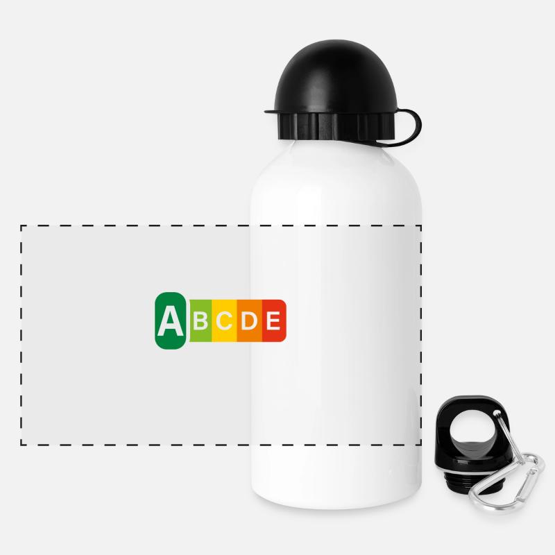 23 Jahre Feinste Qualität Geschenk 23. Geburtstag - Panorama Trinkflasche mit Deckel 500 ml - Weiß