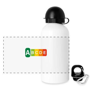 86 Jahre Feinste Qualität Geschenk 86. Geburtstag - Panorama Trinkflasche mit Deckel 500 ml - Weiß - Vorne