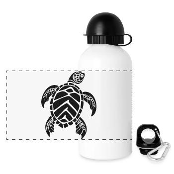 Sea turtle - Panoramic Thermal Bottle with Lid 500 ml - white - Front