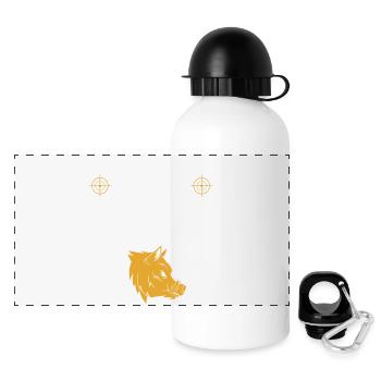 Fear the red light hog hunting - Panoramic Thermal Bottle with Lid 500 ml - white - Front