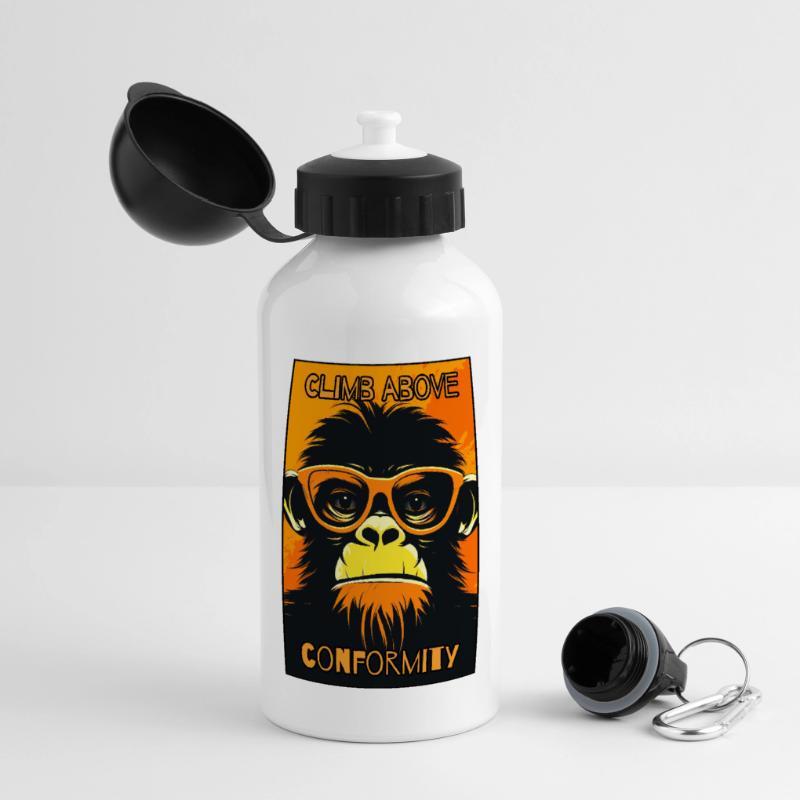 Overcome conformity: shivering monkey Panoramic Thermal Bottle with Lid 500 ml