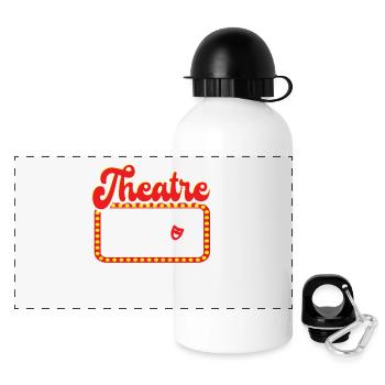 Theatre It's A Stage I'm Going Through Theater - Panorama Trinkflasche mit Deckel 500 ml - Weiß - Vorne