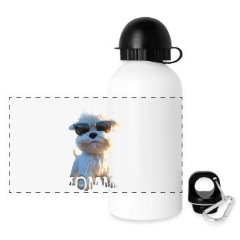 Maltese Mommy Mama Muttertag Mom Süßer Malteser - Panorama Trinkflasche mit Deckel 500 ml - Weiß - Vorne