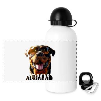 Rottweiler Mommy Mama Mutter Muttertag Mom Hunde - Panorama Trinkflasche mit Deckel 500 ml - Weiß - Vorne