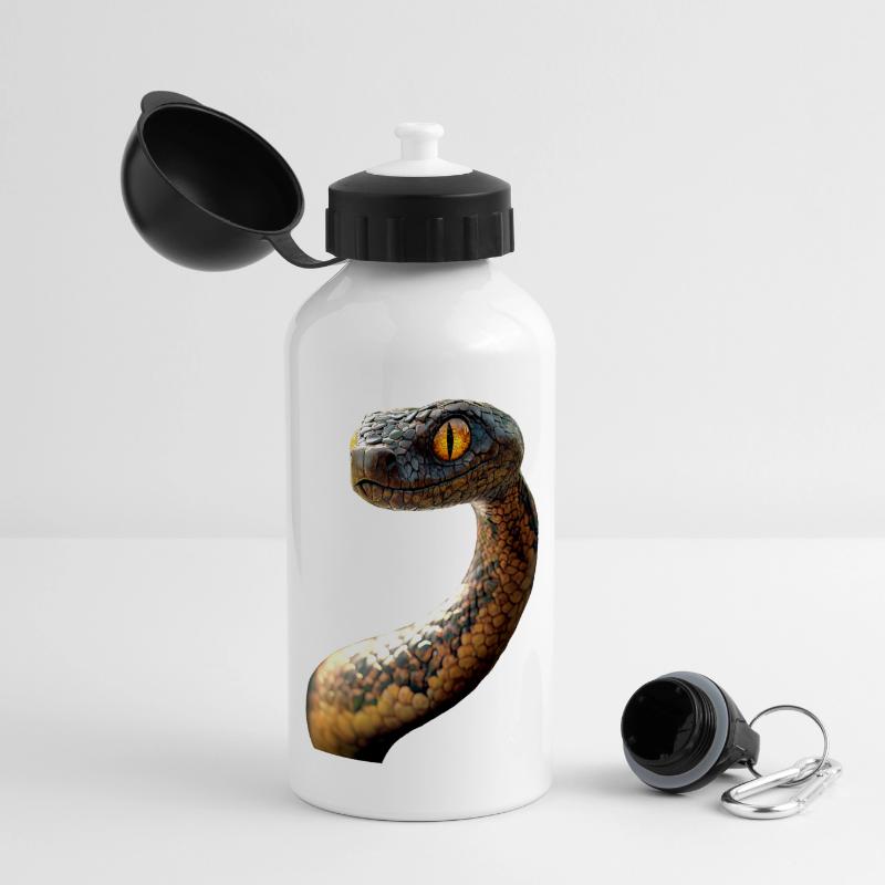 Snake Python Cobra Mamba Rattlesnake Snake Panoramic Thermal Bottle with Lid 500 ml