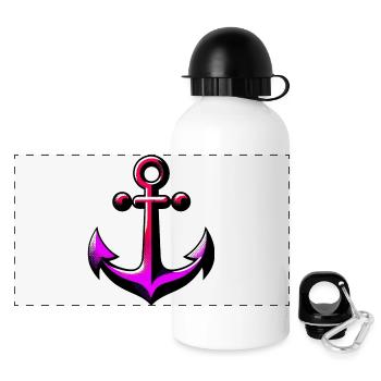 An Anchor - Panoramic Thermal Bottle with Lid 500 ml - white - Front