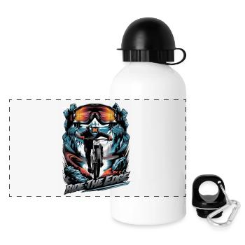 RIDE THE EDGE - Panoramic Thermal Bottle with Lid 500 ml - white - Front