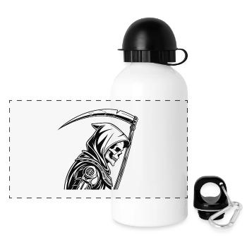 FUTURISTIC GRIM REAPER - Panoramic Thermal Bottle with Lid 500 ml - white - Front
