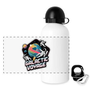 VOYAGE GALACTIQUE - Gourde panoramique avec couvercle 500 ml - blanc - Devant