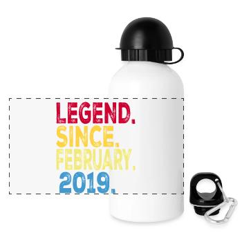 Légende depuis février 2019 Design For Kids, - Gourde panoramique avec couvercle 500 ml - blanc - Devant